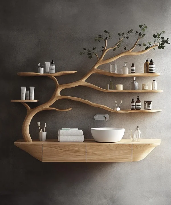 Vintage Style Compact Bathroom Vanity Cabinet For Powder Room Storage